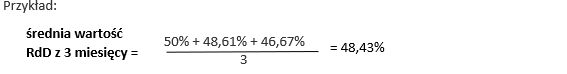 oblicz srednia rdd